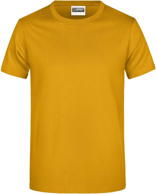 James And Nicholson Heren Ronde Hals Basic T-Shirt (Goudgeel)