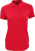 SOLS Dames/dames Perfect Pique Poloshirt met korte mouwen (Rood)