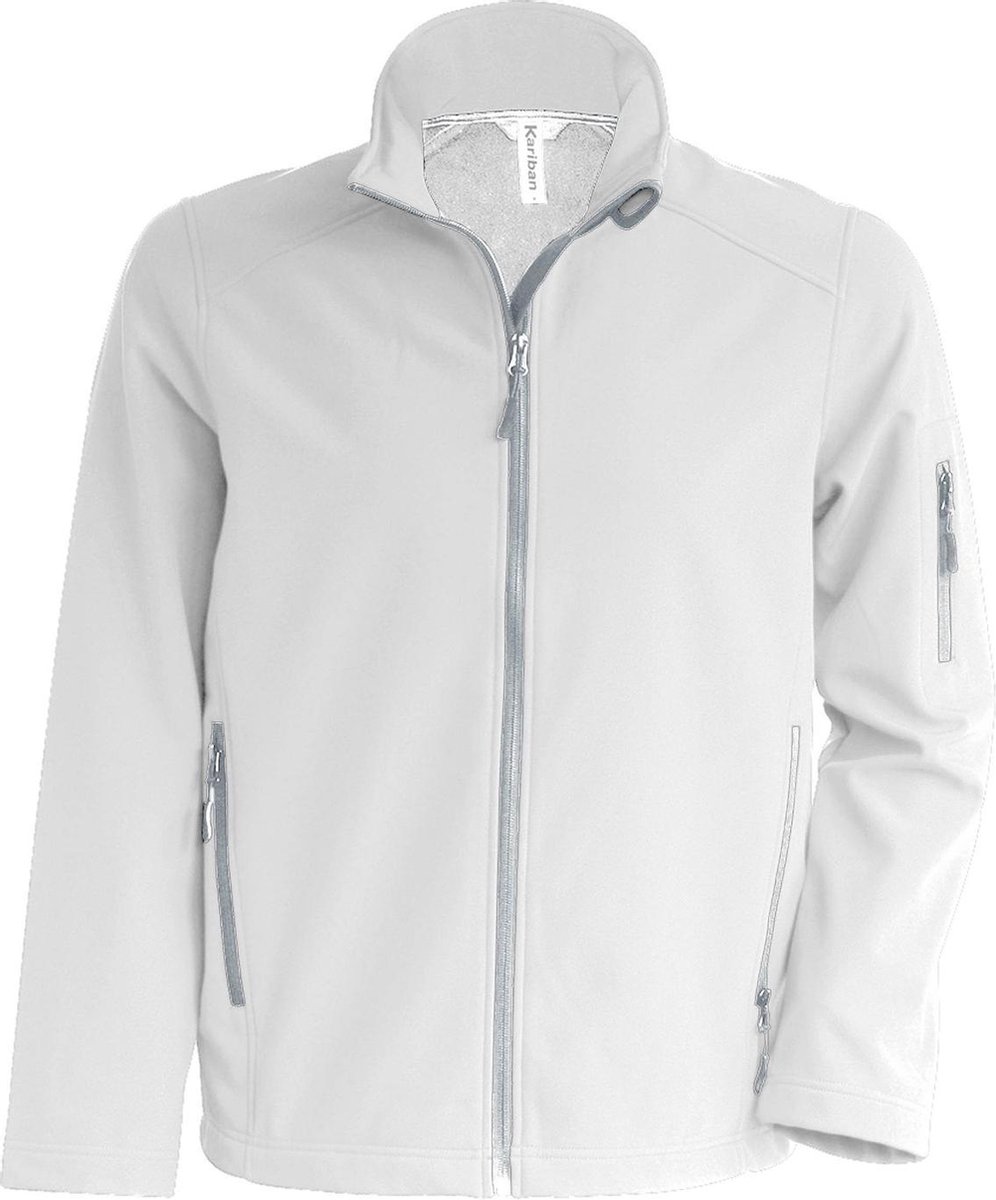 Kariban Heren Hedendaagse Softshell 3 lagen Performance Jacket Wit