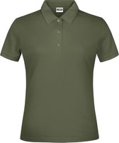 James And Nicholson Dames/dames Basic Polo Shirt (Olijf)