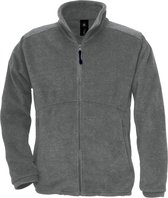 B&C Heren Icewalker+ Full Zip Fleece Top (Houtskool)