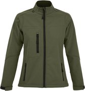 SOLS Dames/dames Roxy Soft Shell Jacket (ademend, winddicht en waterbestendig) (Donkergroen)