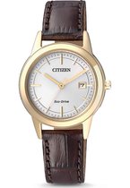 Citizen FE1083-02A - Horloge - Leer - Bruin - Ø 29.5 mm