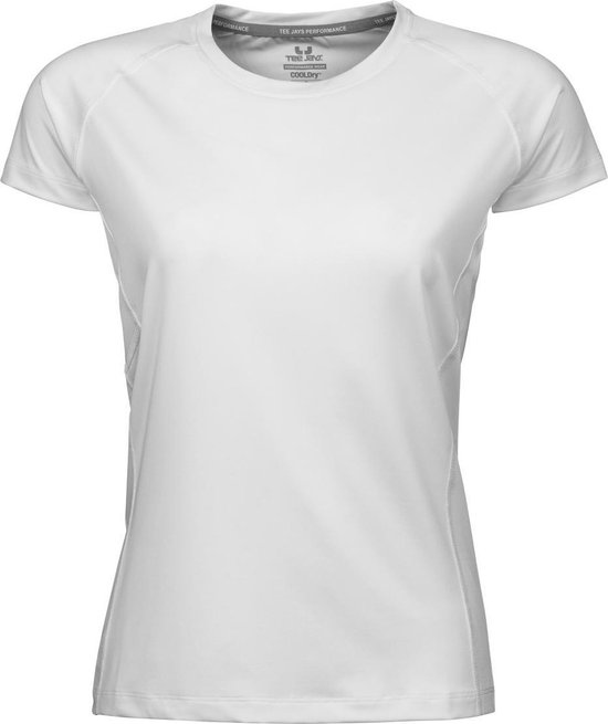 Tee Jays Dames/dames Cool Dry Short Sleeve T-Shirt (Wit)