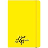 Schrijfboekje, Notitieboekje - Geschenk van God - A5 - Geel -  Uljo