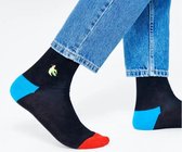 Happy Socks Banana Bird Embroidery Half Crew Socks