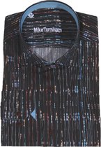 Mike Turnham Lange mouw Overhemd - 5023-3462 Zwart (Maat: XL)