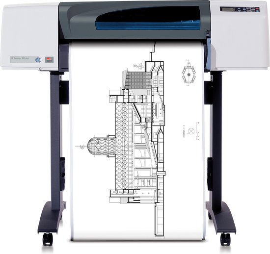 HP Bright White Inkjet Papier Rol 594mm x 45,7m Q1445A