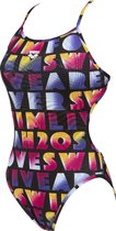 Arena - Badpak - Arena W Pop Reversible Challenge Back One Piece black-multi - 36 (S)