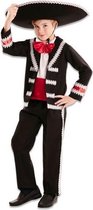 Witbaard Kostuum Charro Jongens Polyester Zwart/rood 10-12 Jaar