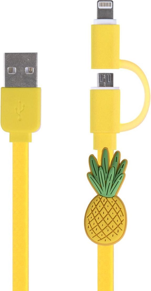 Charging cable 2in1 micro USB & 8-pin Pineapple