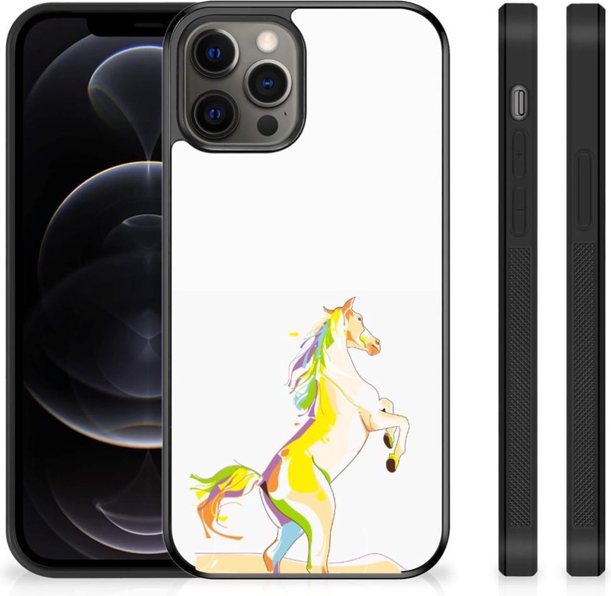 iPhone 12 Pro Max Bumper Hoesje Horse Color