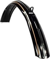 voorspatbord 28 inch staal zwart/goud