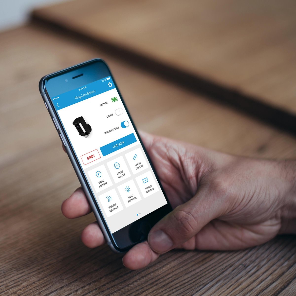 Ring Spotlight Cam Batterij Beveiligingscamera Zwart - afbeelding 3