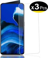 Oppo Reno 2 Screenprotector Glas - 3x Tempered Glass Screen Protector