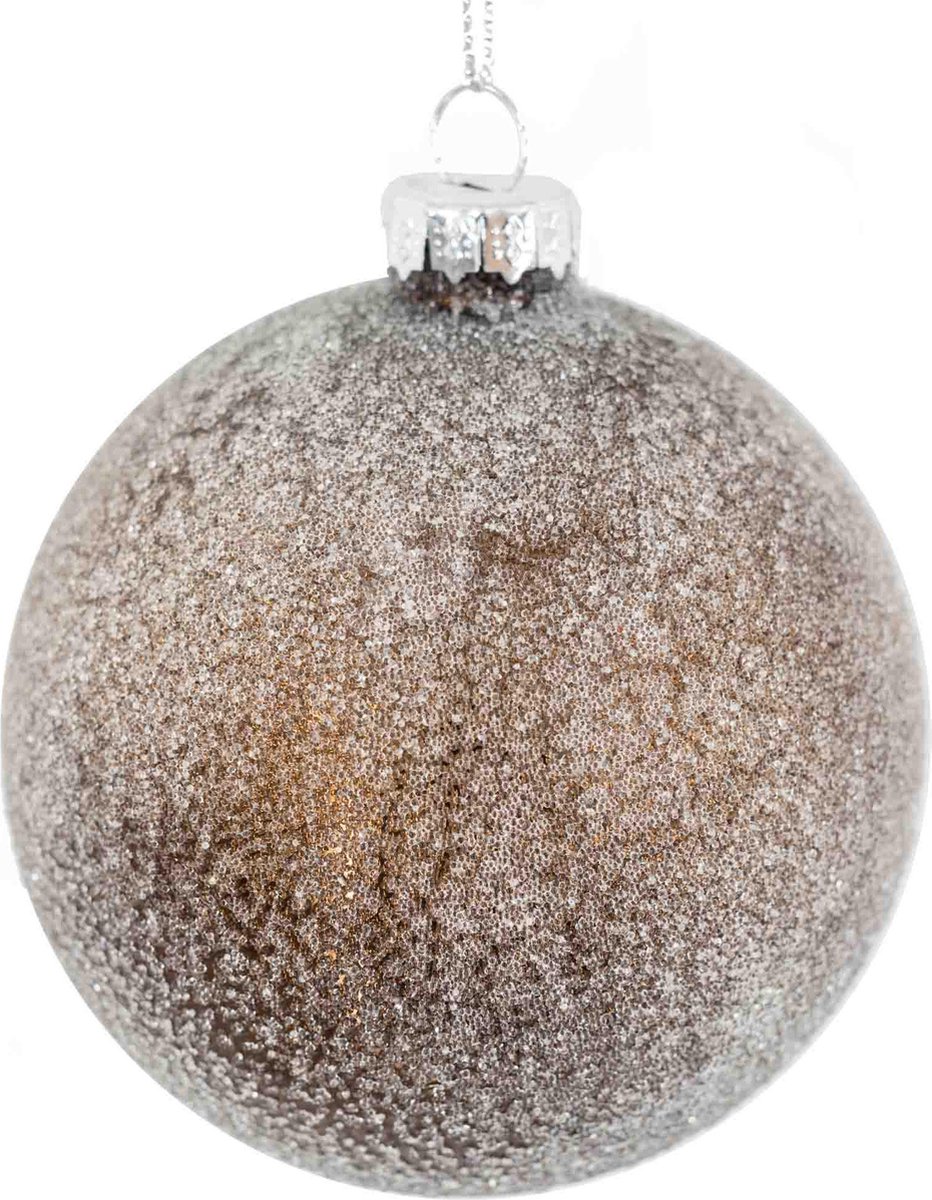 Glazen kerstbal roest