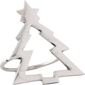 By Kohler Servetring 6x4x7cm (set van 6) kerstboom zilver (108868)