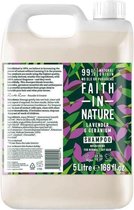 Faith in nature - Shampoo lavendel en geranium - Grootverpakking 5 liter