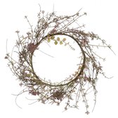 Mica Decorations Krans Lelie 30 Cm Groen/bruin