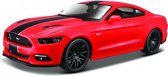 2015 Ford Mustang GT (Rood) 1/24 Maisto - Modelauto - Schaalmodel - Model auto - Miniatuurauto - Miniatuur autos
