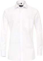 Casa Moda - Heren Overhemd - Strijkvrij - met Borstzakje   Regular fit - Wit