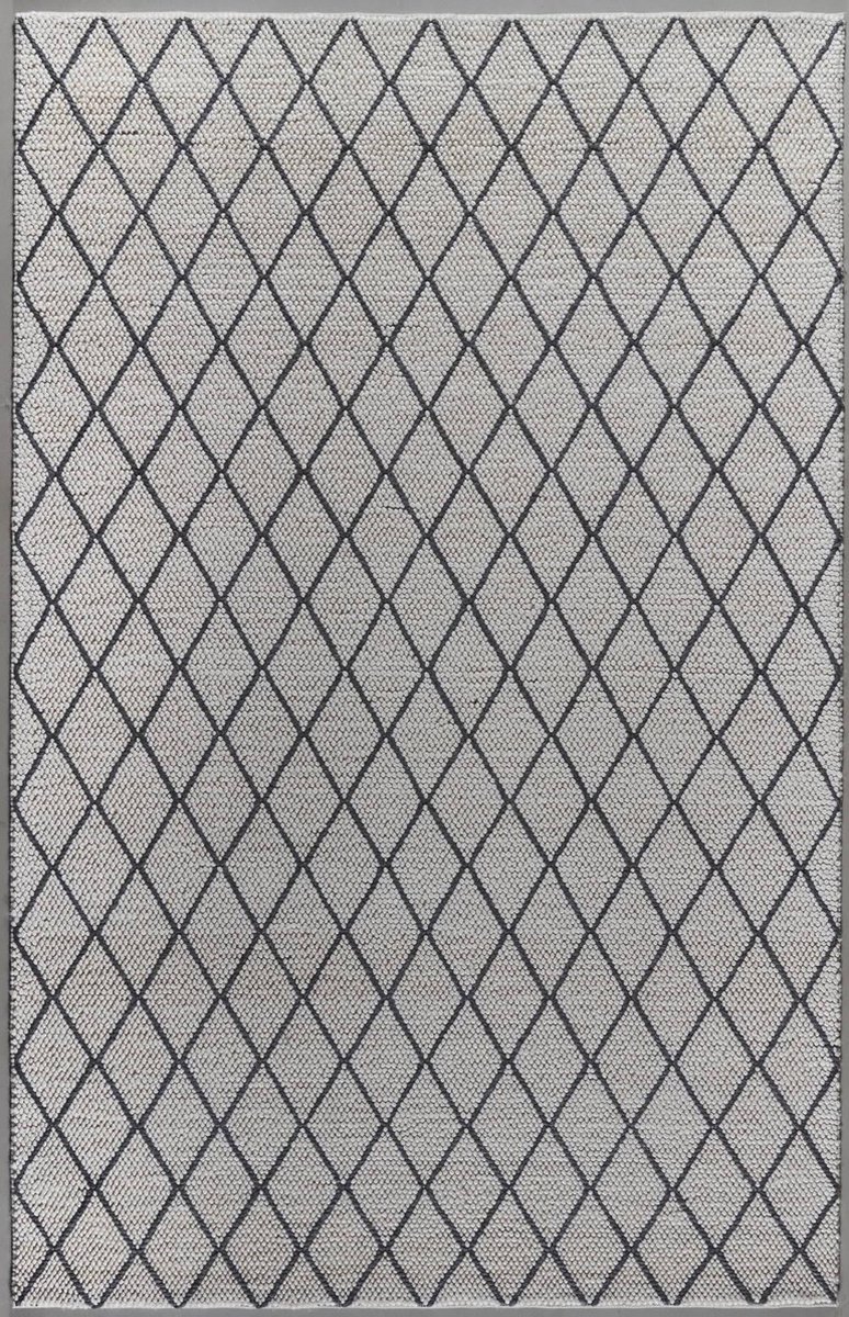 MOMO Rugs - Stockholm 190 Vloerkleed - 160x230 cm - Rechthoekig - Laagpolig, Structuur Tapijt - Landelijk, Modern, Scandinavisch - Beige, Grijs