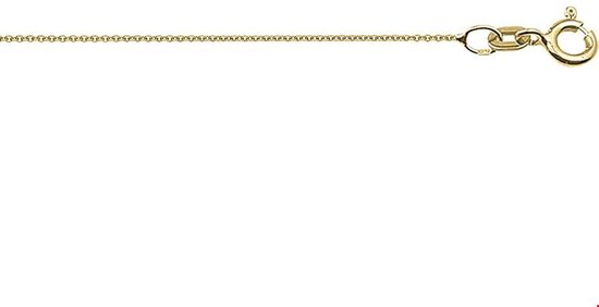 The Jewelry Collection Ketting Anker Rond 0,8 mm 38 cm - Goud - The Jewelry Collection