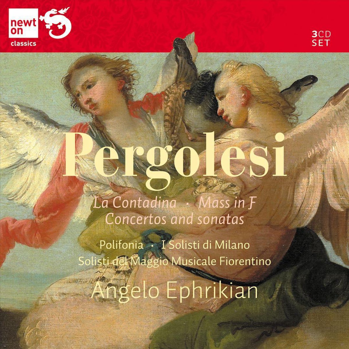 I Solisti Di Milano, Angelo Ephrikian - Pergolesi: La Contadina - Mass In F (3 CD)