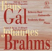 Hans Gál: Suite Op. 6; Zwei Schottische Rhapsodien; Brahms: Sonate D-Dur Op. 78