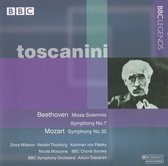 Beethoven: Symphony no 7, Missa Solemnis;  Mozart /Toscanini