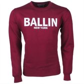 Ballin - Heren Trui - Sweat - Bordeaux Rood