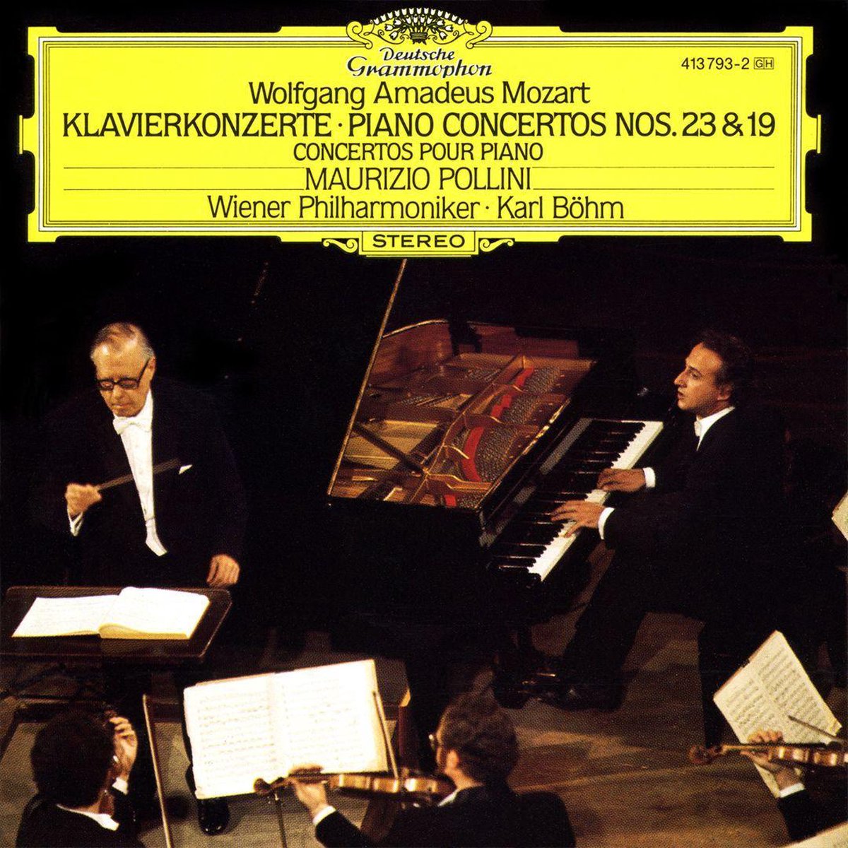Mozart: Piano Concerti no 19 & 23 / Pollini, Bohm, Vienna PO