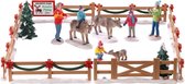 Lemax - Reindeer Petting Zoo- Set Of 17 - Kersthuisjes & Kerstdorpen