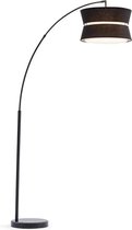 Besoa Amara booglamp zwarte kap marmeren voet E27 stroomsnoer: 1,7 m zwart