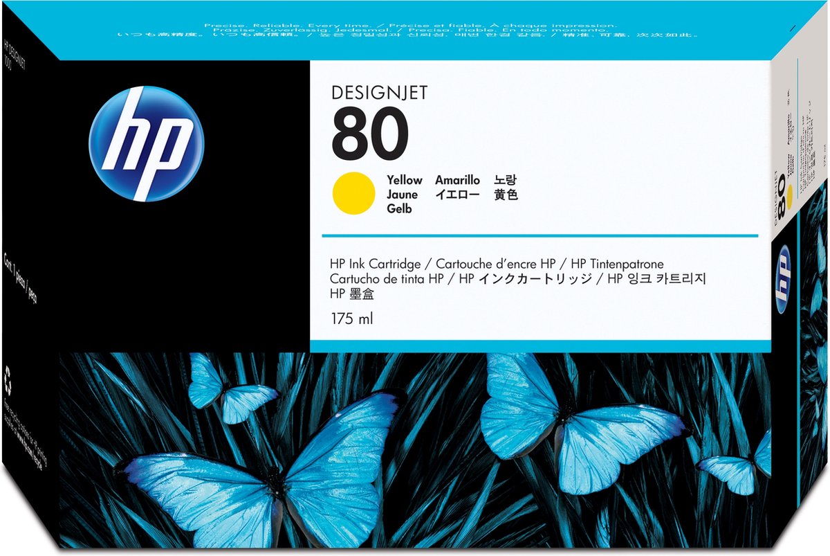 HP 80 - Inktcartridge / Geel