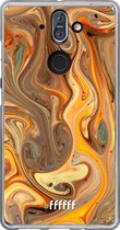 Nokia 8 Sirocco Hoesje Transparant TPU Case - Brownie Caramel #ffffff