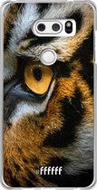 LG V30 (2017) Hoesje Transparant TPU Case - Tiger #ffffff