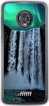 Motorola Moto G6 Hoesje Transparant TPU Case - Waterfall Polar Lights #ffffff