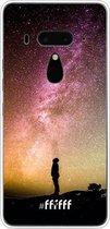 HTC U12+ Hoesje Transparant TPU Case - Watching the Stars #ffffff