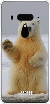 HTC U12+ Hoesje Transparant TPU Case - Polar Bear #ffffff
