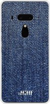 HTC U12+ Hoesje Transparant TPU Case - Denim #ffffff