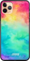 iPhone 11 Pro Max Hoesje TPU Case - Rainbow Tie Dye #ffffff