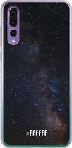 Huawei P30 Hoesje Transparant TPU Case - Dark Space #ffffff