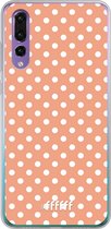 Huawei P30 Hoesje Transparant TPU Case - Peachy Dots #ffffff