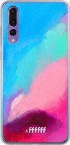 Huawei P30 Hoesje Transparant TPU Case - Abstract Hues #ffffff