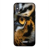 iPhone Xs Hoesje TPU Case - Tiger #ffffff