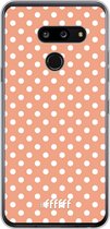 LG G8 ThinQ Hoesje Transparant TPU Case - Peachy Dots #ffffff