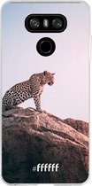 LG G6 Hoesje Transparant TPU Case - Leopard #ffffff