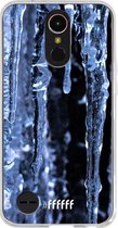 LG K10 (2017) Hoesje Transparant TPU Case - Icicles #ffffff