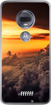 Motorola Moto G7 Hoesje Transparant TPU Case - Sea of Clouds #ffffff